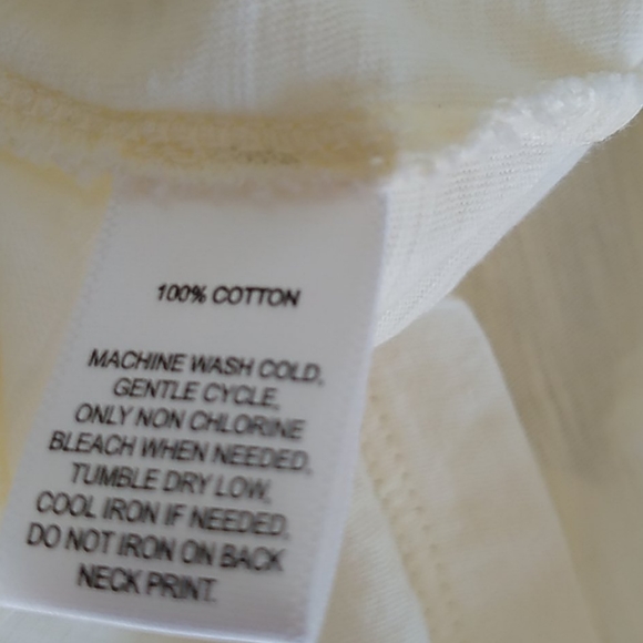 Loft Vanilla Long Sleeve Gathered Scoop Neck Tee M - Picture 4 of 5